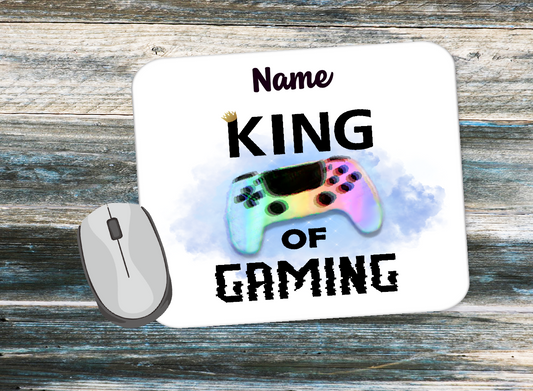 Personalised Mouse Mat King Of Gaming 43